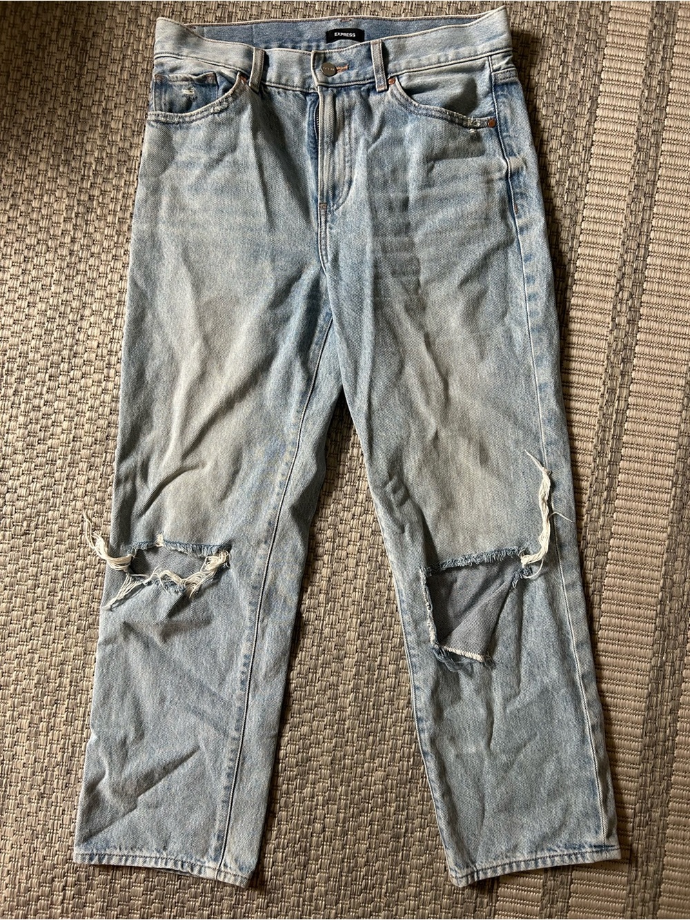 Light Blue Distressed Jeans